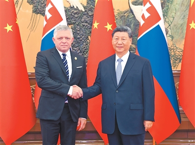 习近平会见斯洛伐克总理菲佐